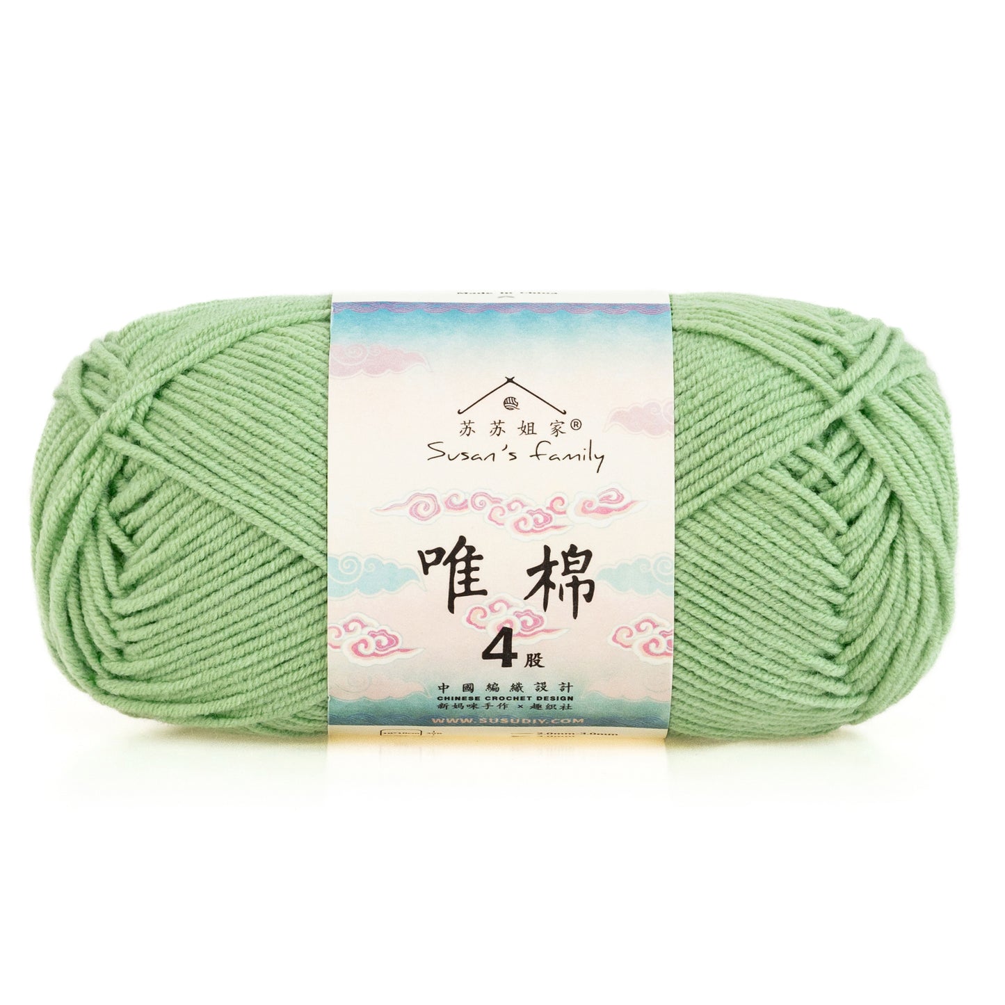 Combed Cotton 4 ply 1 pack- 60 Cotton 40 Acrylic Yarn | Susan's Family