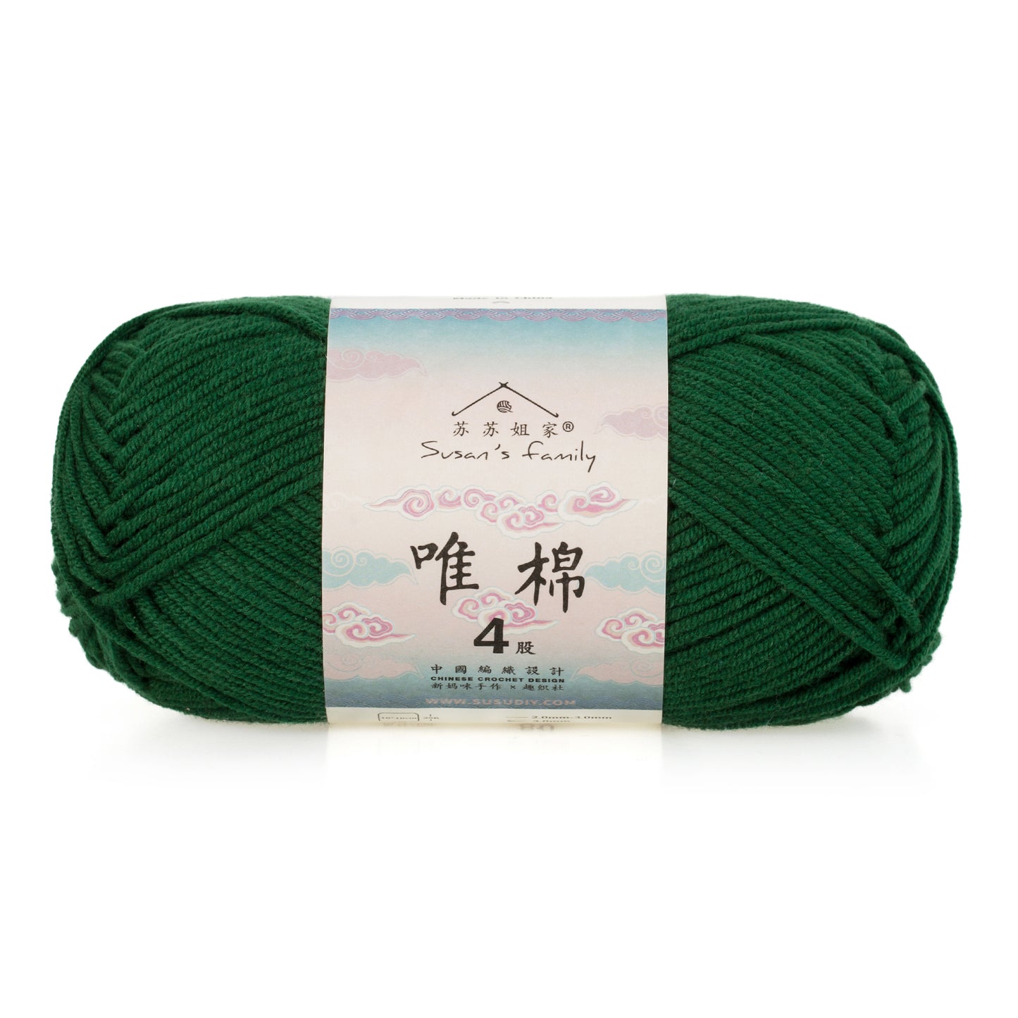 Combed Cotton 4 ply 1 pack- 60 Cotton 40 Acrylic Yarn | Susan's Family