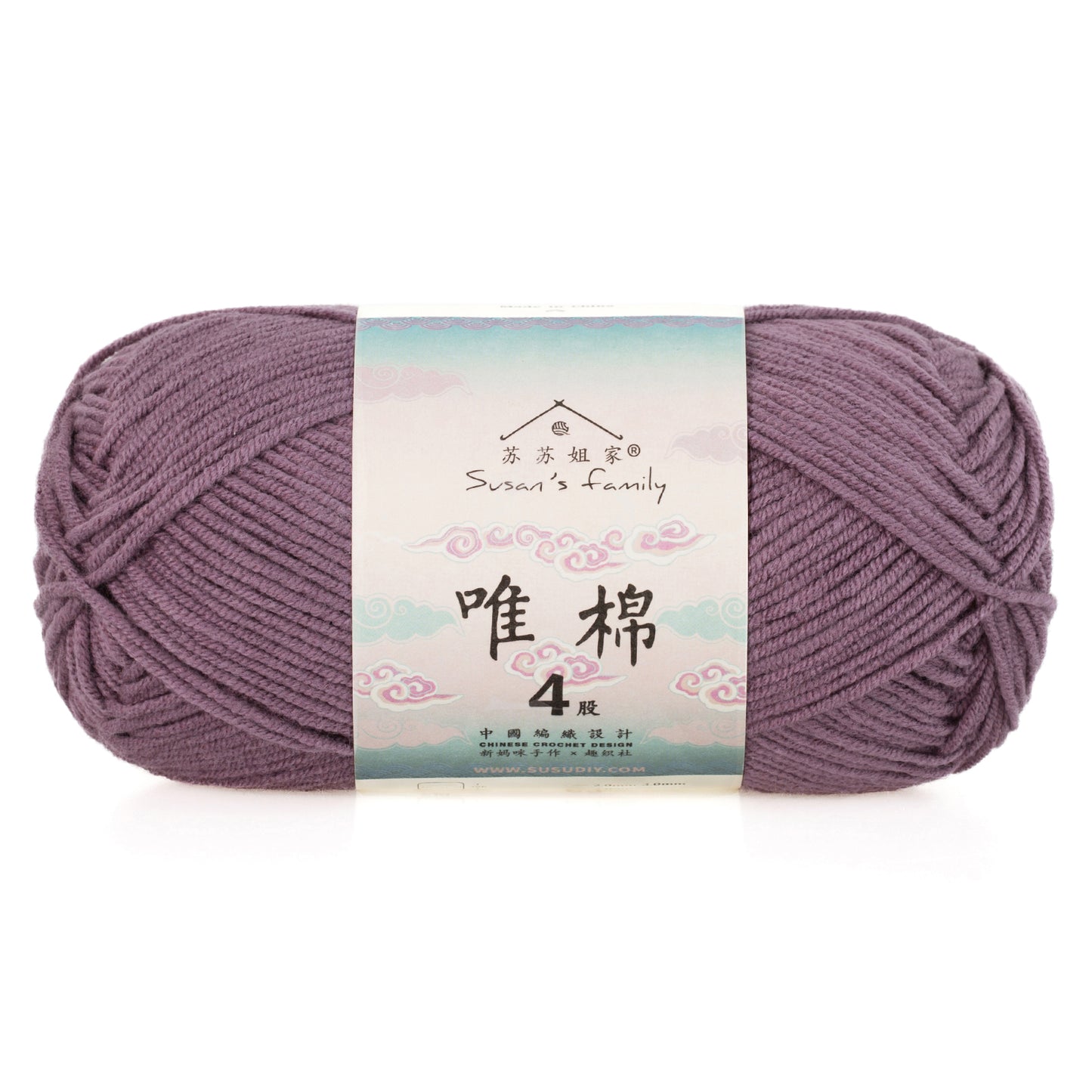 Combed Cotton 4 ply 1 pack- 60 Cotton 40 Acrylic Yarn | Susan's Family