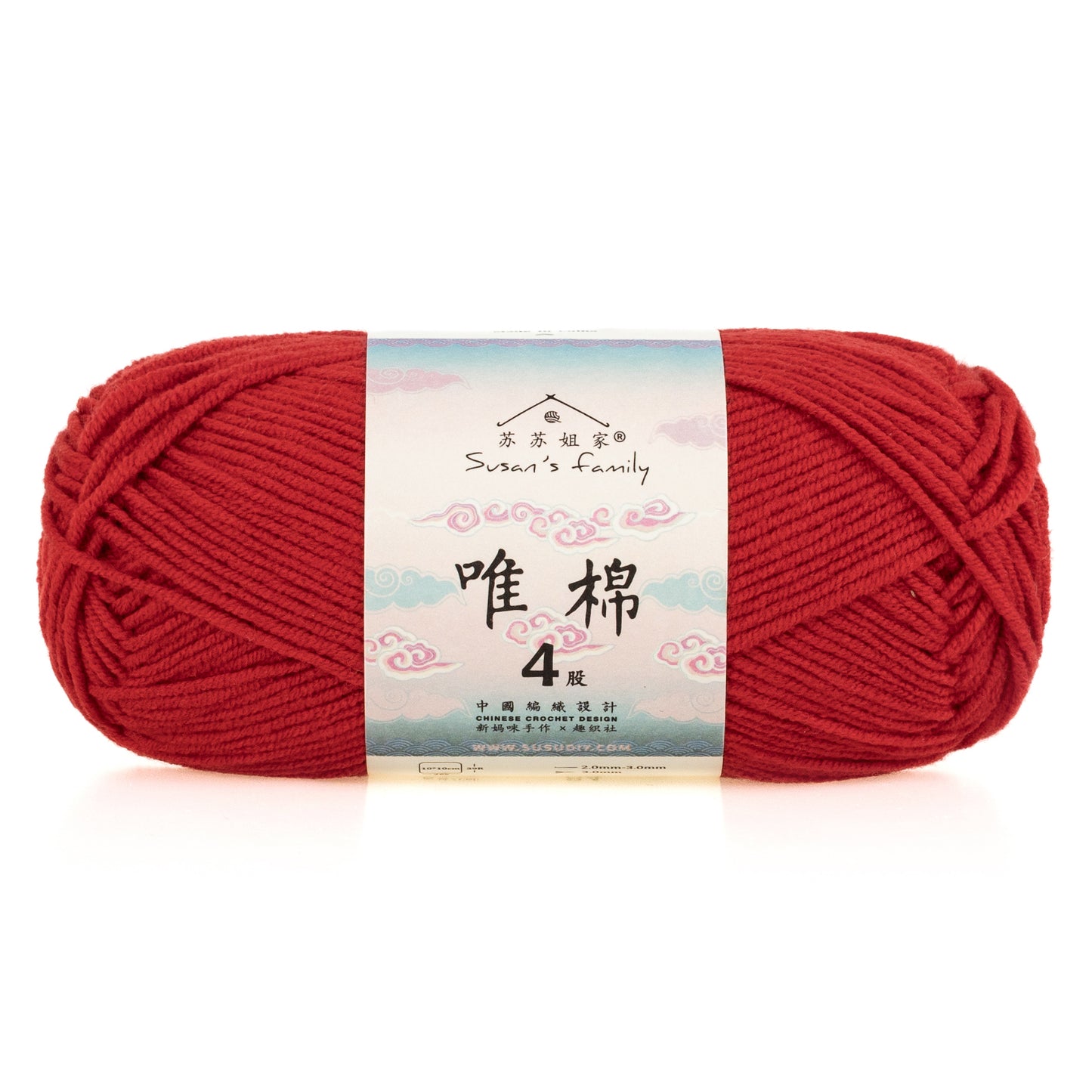 Combed Cotton 4 ply 1 pack- 60 Cotton 40 Acrylic Yarn | Susan's Family