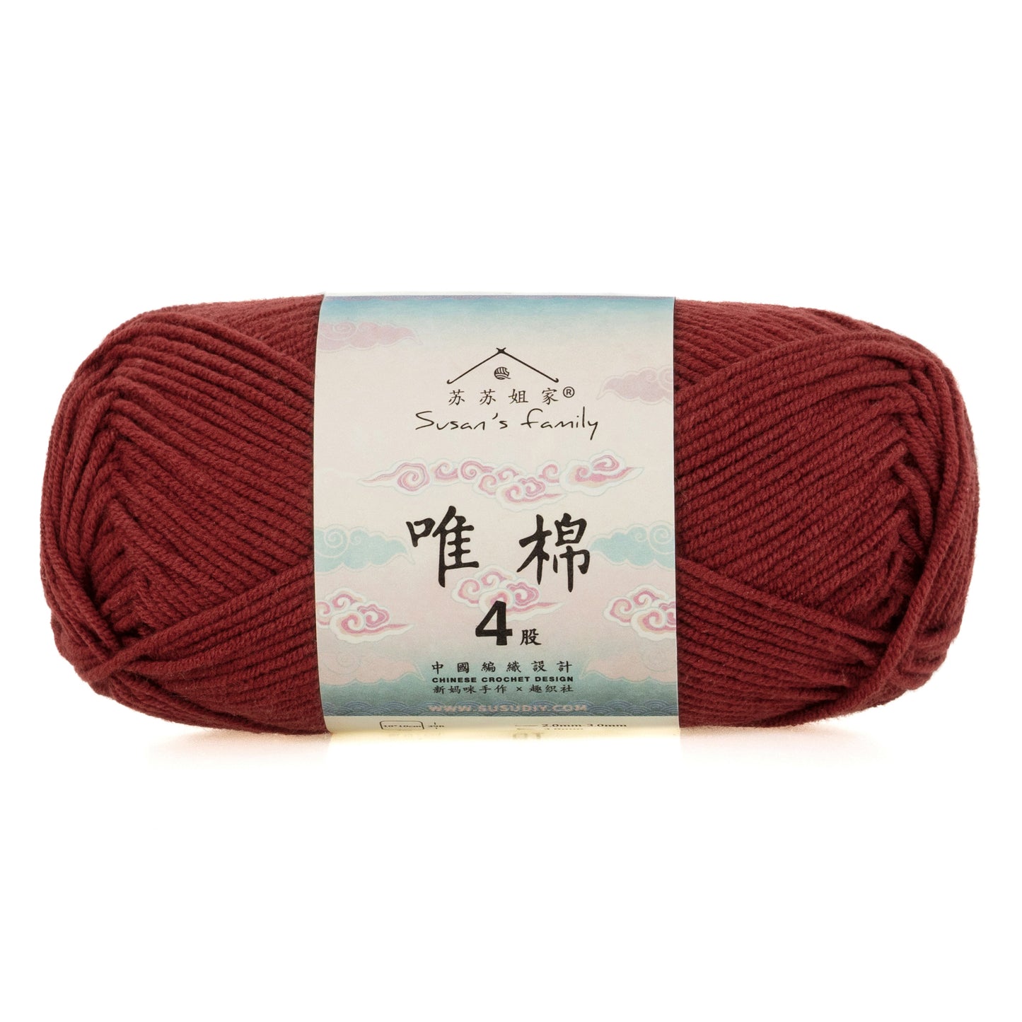 Combed Cotton 4 ply 1 pack- 60 Cotton 40 Acrylic Yarn | Susan's Family