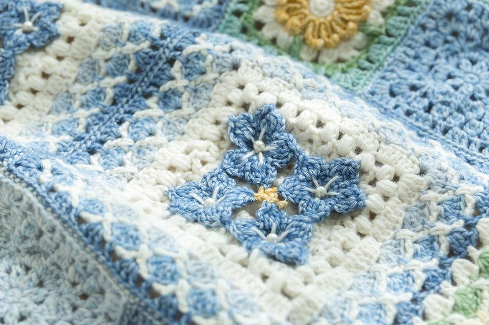 Square Patchwork Blanket Crochet Yarn Kit | Herbal Chronicle Series | Susan's Family