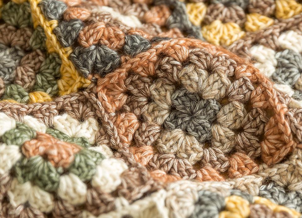 Fields Patchwork Blanket Crochet Yarn Kit