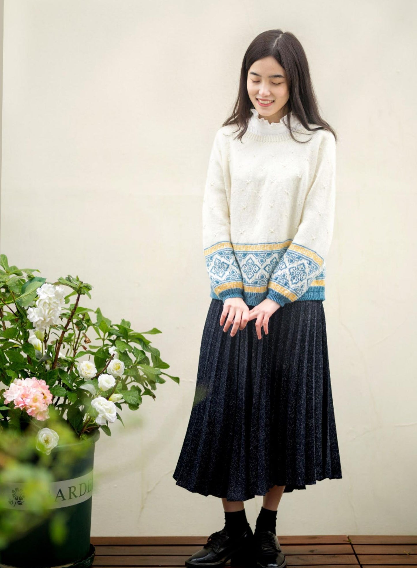 Ruyi Jacquard Sweater Knit Yarn Kit