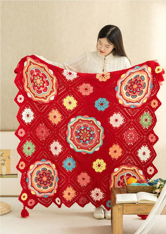 Tuanhua Brocade Blanket Crochet Yarn Kit | Chinese Aesthetics Series