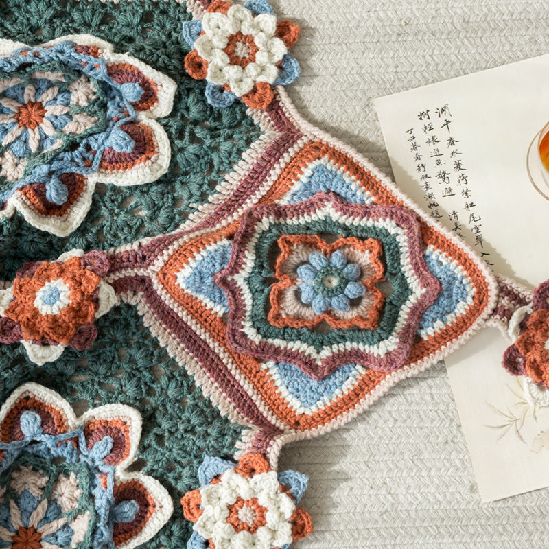 Spiritual Lotus Blanket Crochet Digital Pattern