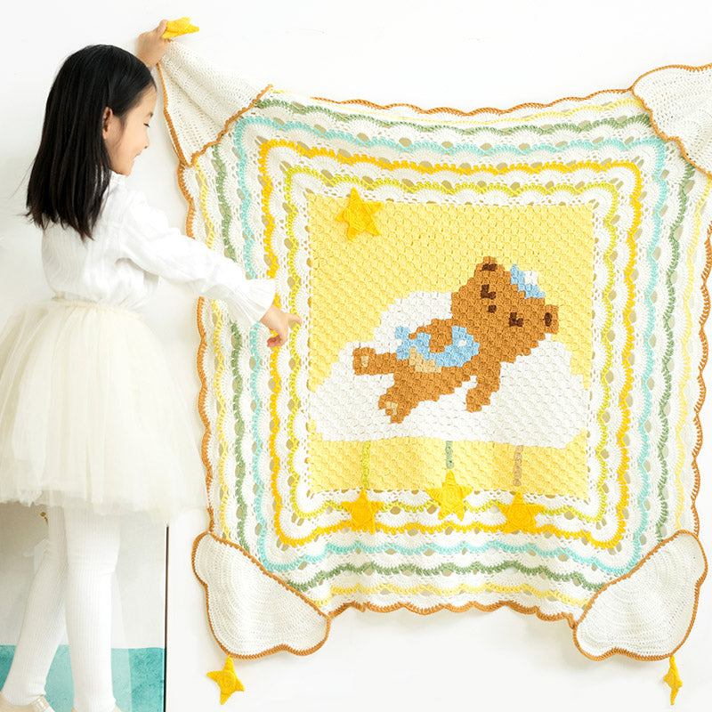 Animals in Dream Blanket Crochet Digital Pattern