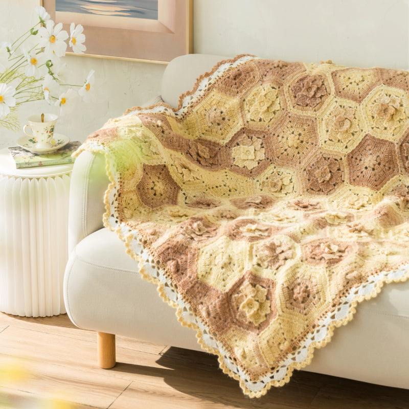 Dawn Blossom Blanket Crochet Pattern