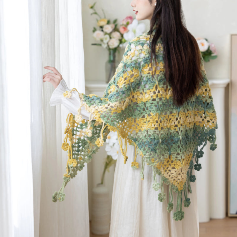 Yuehe Shawl Crochet Yarn Kit | Secret Garden Series | Susan's Family