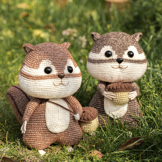 Chipmunk Toy Crochet Yarn Kit | Forest Series | Susan's Family