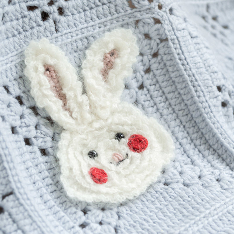 Bunny Patchwork Blanket Crochet Pattern