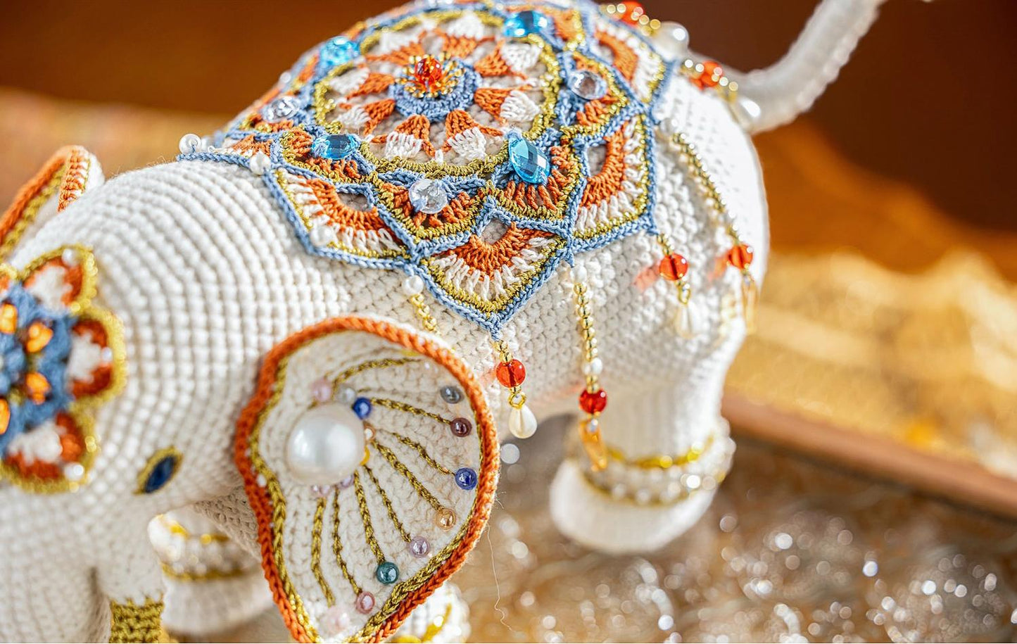 Prosperity Majestic Elephant Crochet Yarn Kit | Chinese Aesthetics Series | Susan's Family