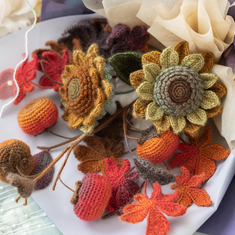 Blossoming Bond Bouquet Crochet Yarn Kit