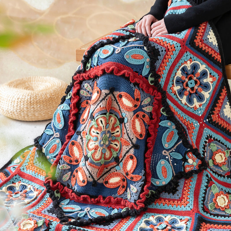 Miao Village Pillow-Case Blanket Crochet Pattern