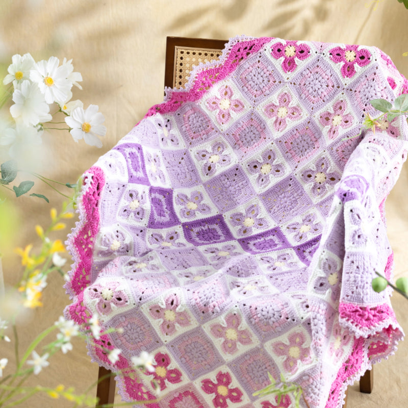 "Fu" Patchwork Blanket Crochet Yarn Kit | Herbal Chronicle Series | Susan's Family