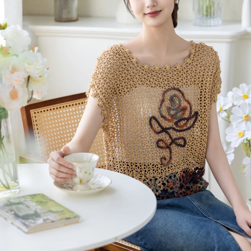 Shunhua Lace Top Crochet Yarn Kit | Secret Garden Series | Susan's Family