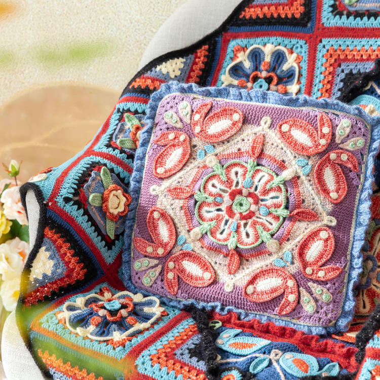 Miao Village Pillow-Case Blanket Crochet Pattern