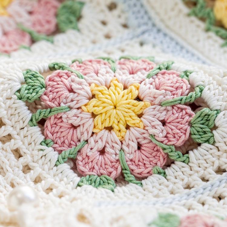 Spring Flower Cardigan Crochet Yarn Kit