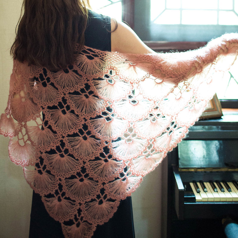 Mimosa Flower Shawl Digital Pattern