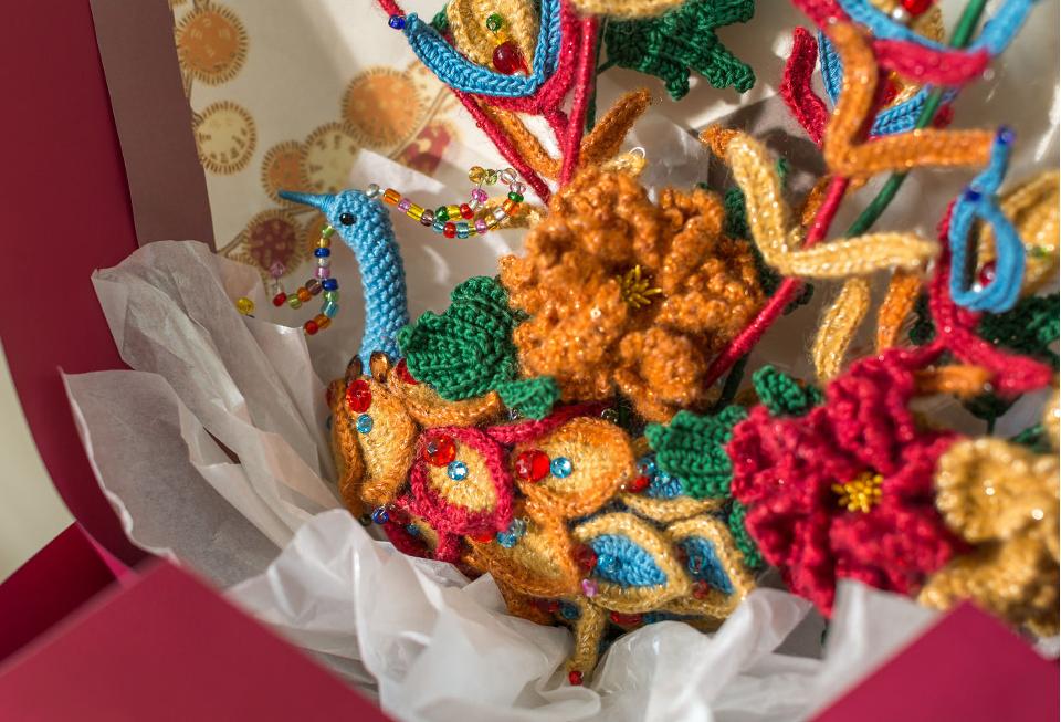 Auspicious Bird Bouquet Crochet Yarn Kit | Chinese Aesthetics Series | Susan's Family