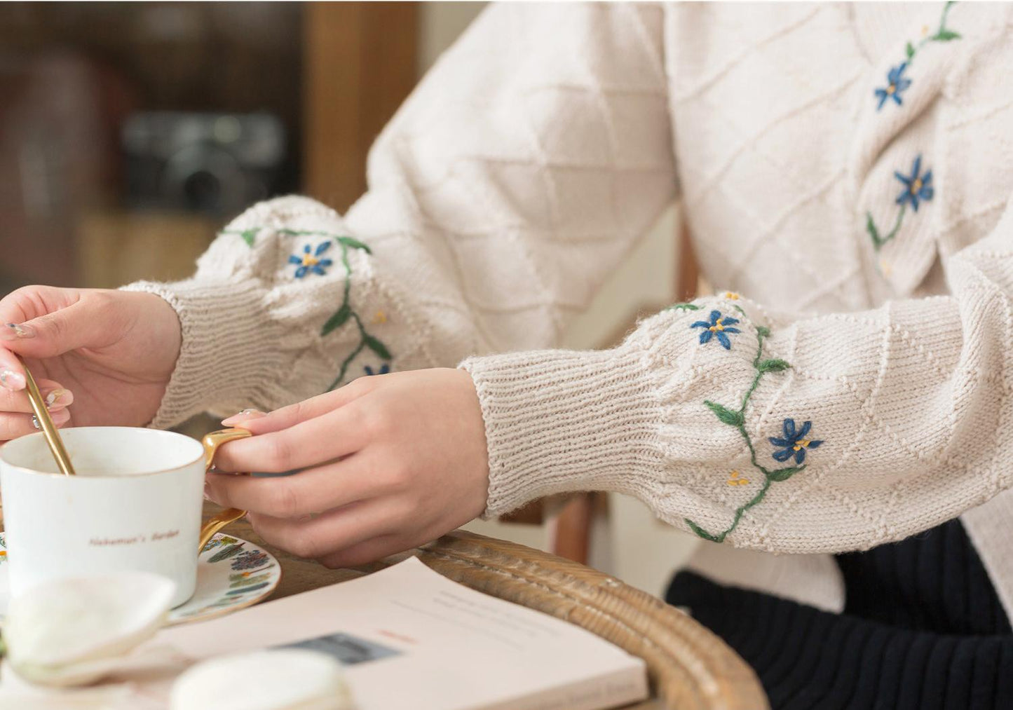 Blossom Reflection Blouse Knitting Yarn Kit | Susan's Family