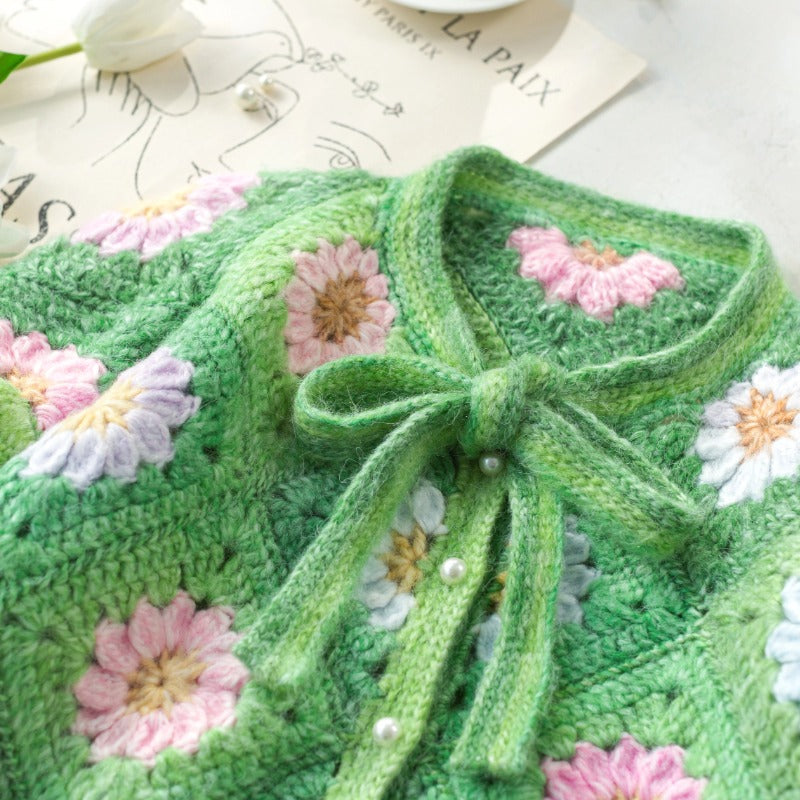 Dreamy Flower Blossom Cardigan Crochet Pattern