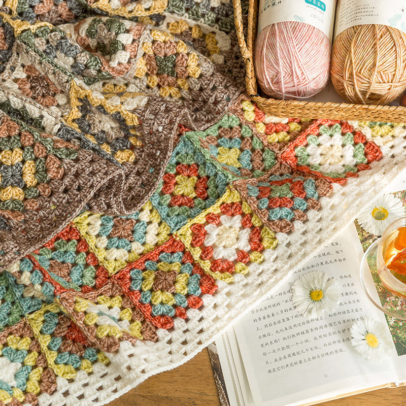 Fields Patchwork Blanket Crochet Yarn Kit