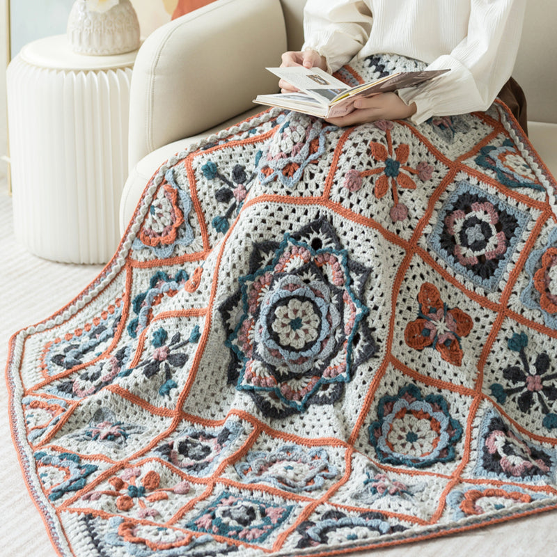 Zellige Wool Blanket Crochet Digital Pattern