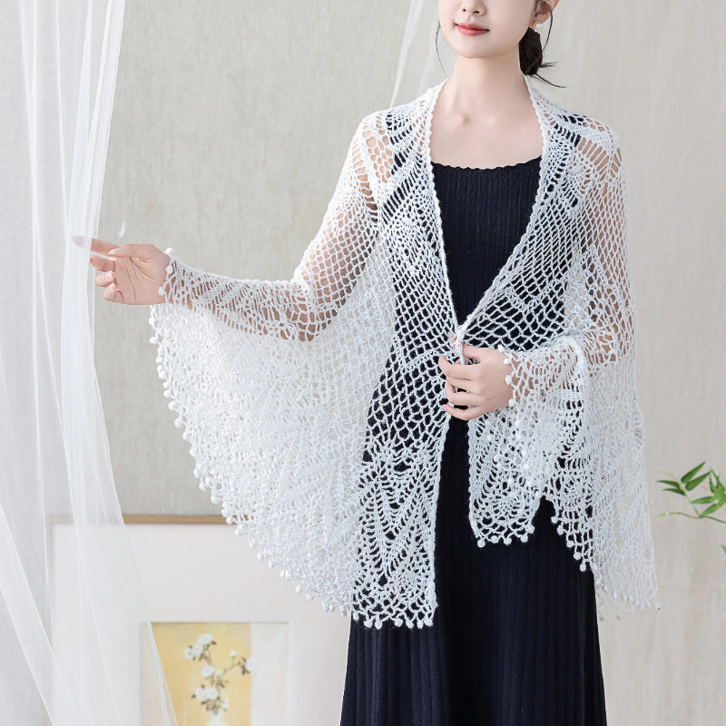 Peafowl Dance Shawl Crochet Yarn Kit | Chinese Aesthetics Series | Susan's Family