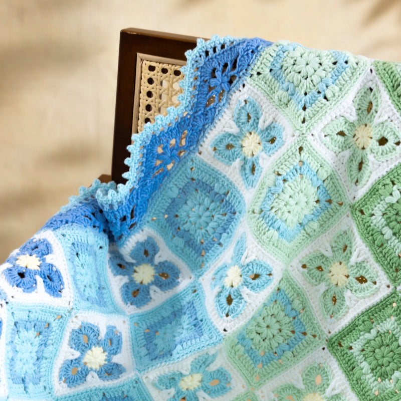 "Fu" Patchwork Blanket Crochet Yarn Kit | Herbal Chronicle Series | Susan's Family