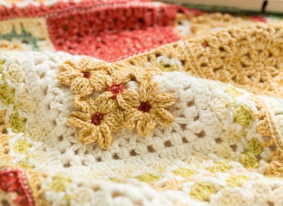 Square Patchwork Blanket Crochet Yarn Kit | Herbal Chronicle Series | Susan's Family