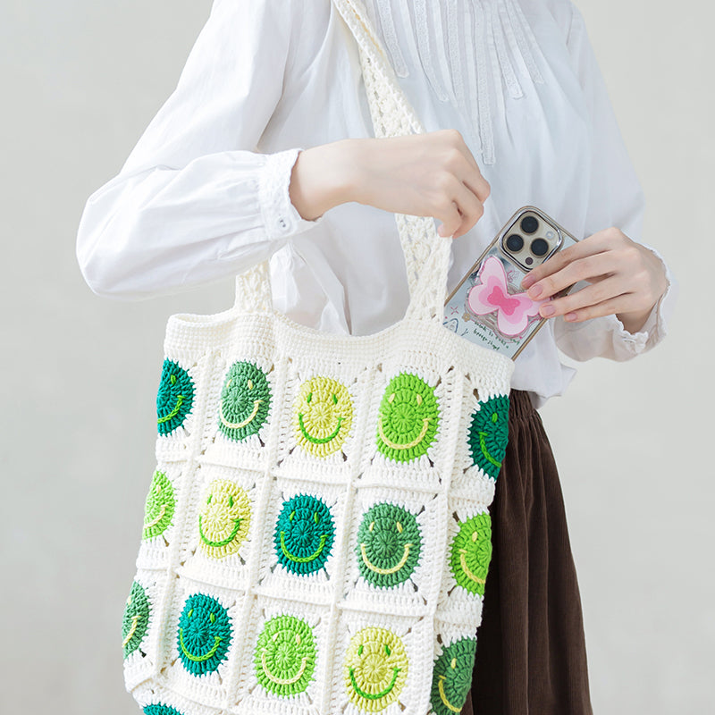 Smiley Bag Crochet Yarn Kit