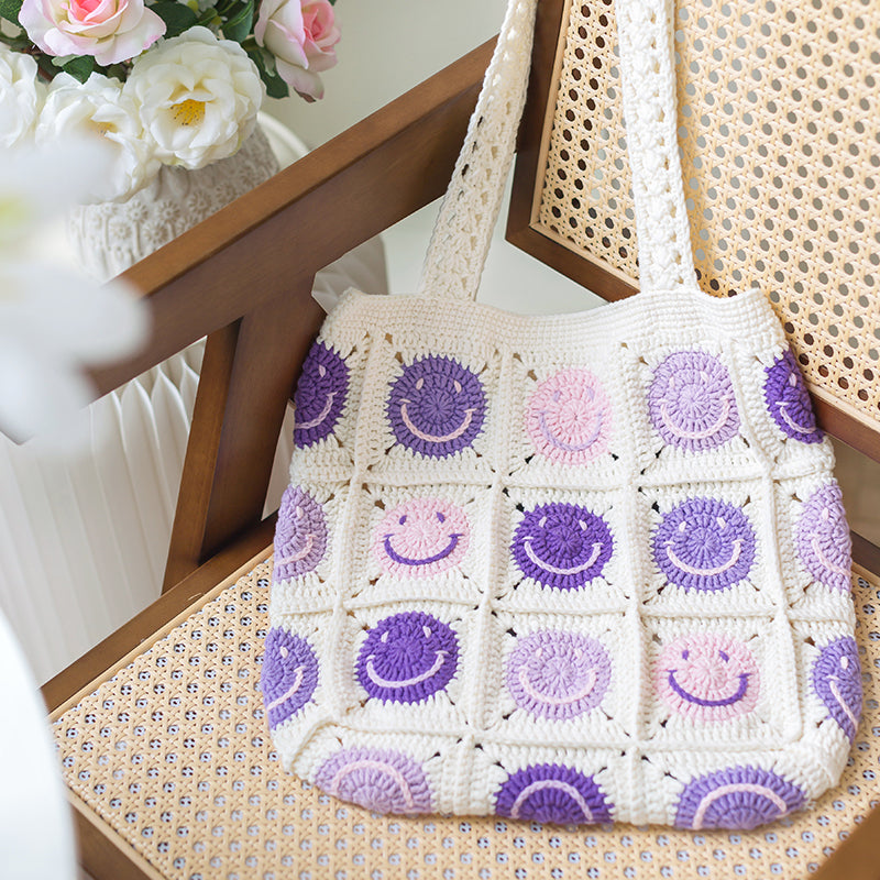 Smiley Bag Crochet Yarn Kit