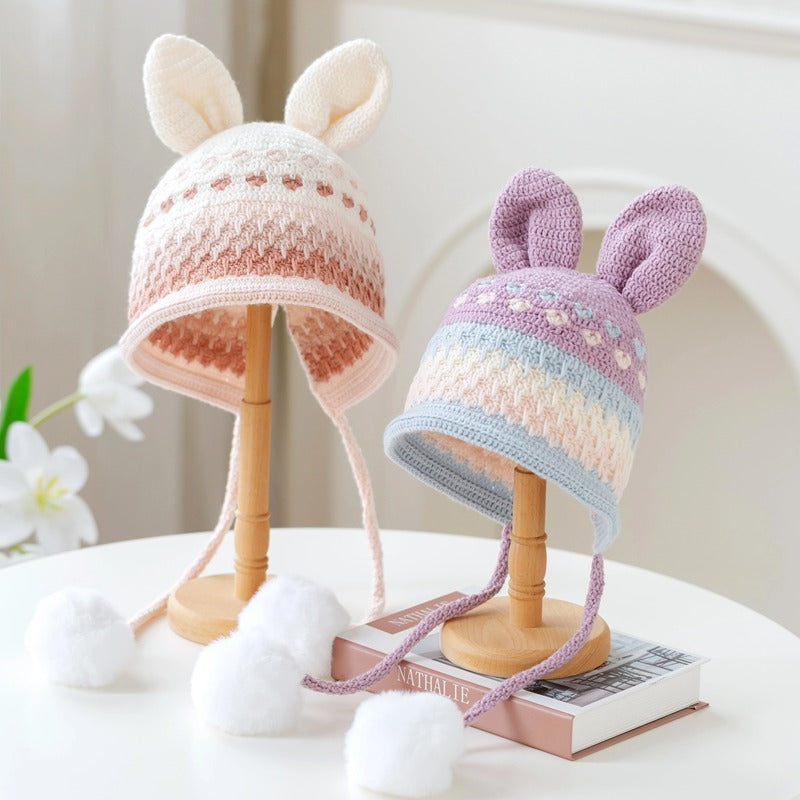 Bunny Ear Hat Set Crochet Digital Pattern