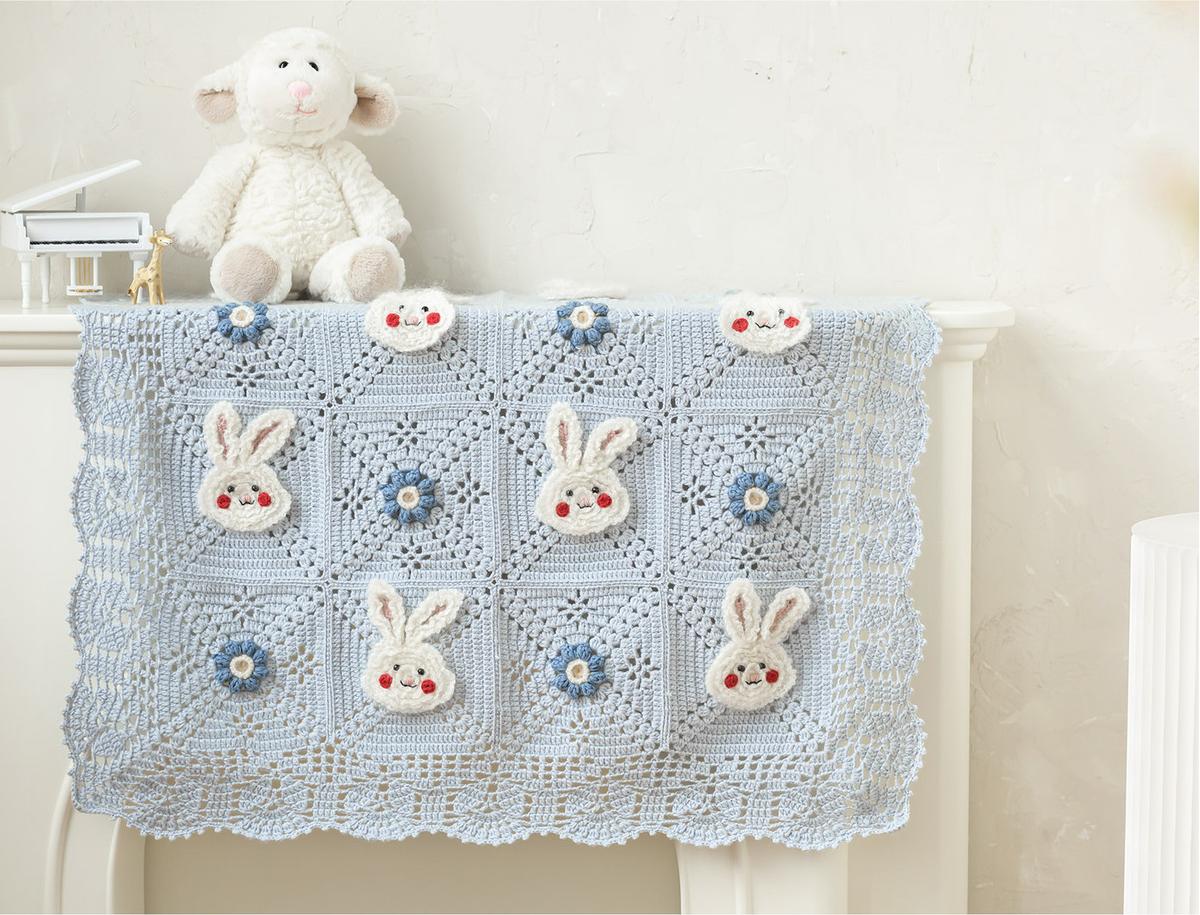 Bunny Patchwork Blanket Crochet Pattern