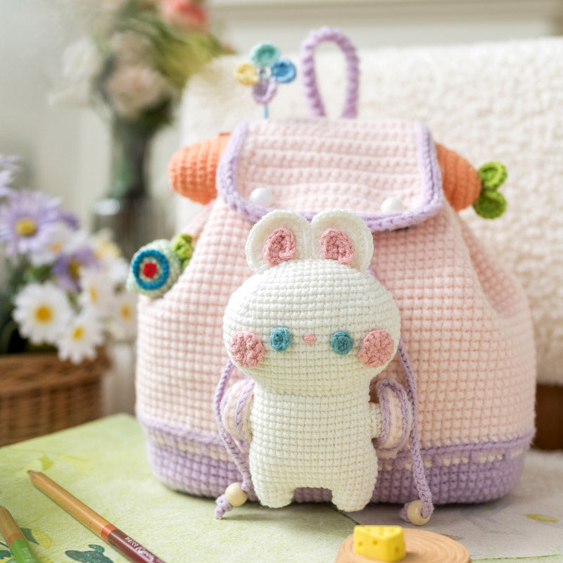 Little Explorer Backpack Crochet Yarn Kit | Susan's Family