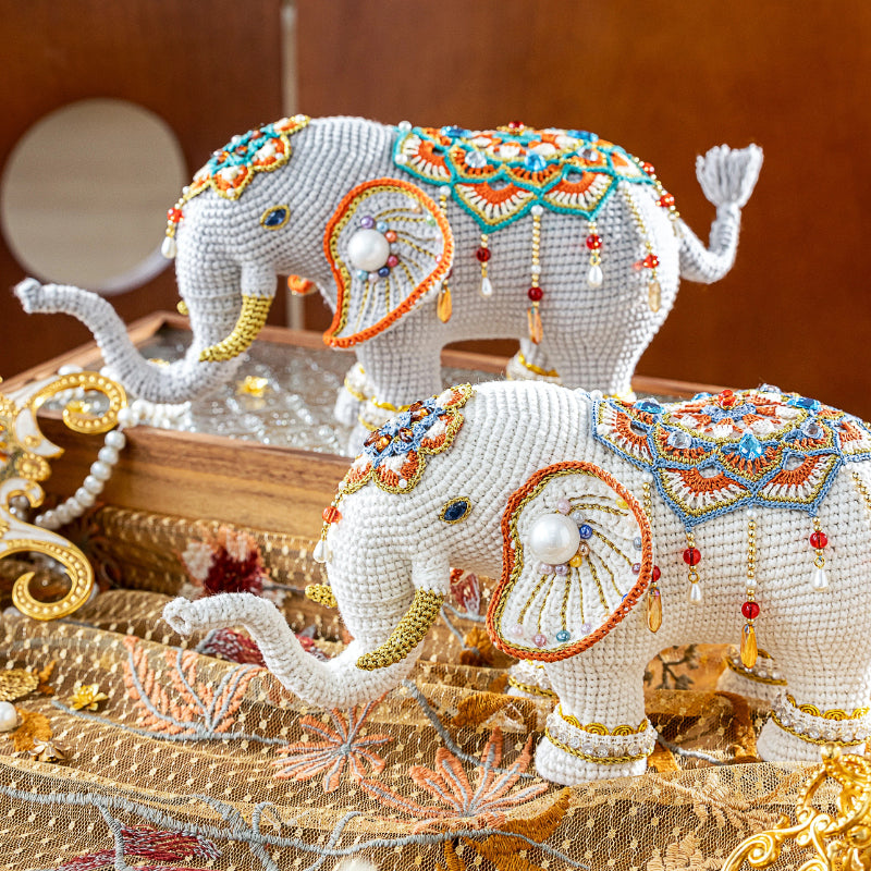 Prosperity Majestic Elephant Crochet Yarn Kit | Chinese Aesthetics Series | Susan's Family