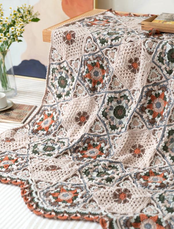 Garuro Patchwork Blanket Crochet Digital Pattern